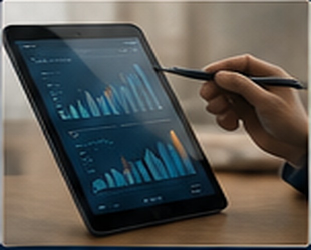 Investment analytics on a tablet